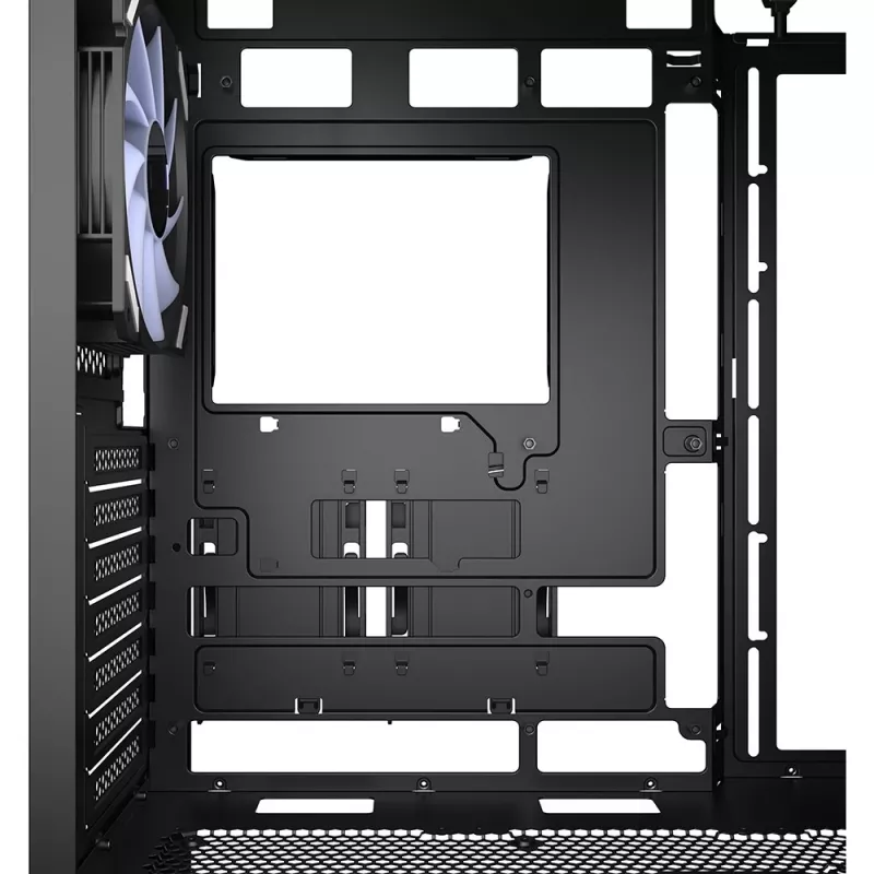 PC skriňa Sharkoon AK4W RGB pásiková Midi Tower čierna