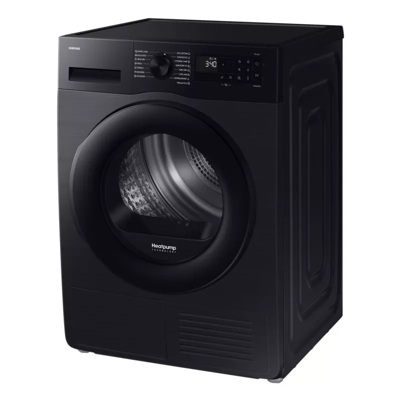 Samsung sušička DV90DG52A0ABLE, čierna, SpaceMax, Hygiene-Pflege, 9 kg, A+++, tepelné čerpadlo, čierna