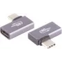 ShiverPeaks BS13-60001 adaptér USB4 USB-C samec na USB-C samica, uhlový 90° vľavo/vpravo