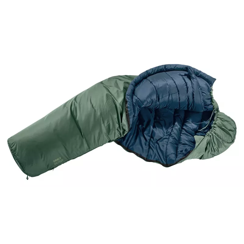 Spací vak DEUTER Orbit -5C/23F dospelý turistický, 2080×750×500 mm, syntetický, zelený