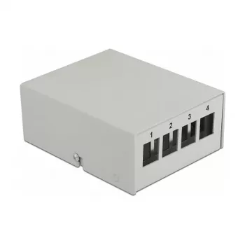 Keystone patch panel DeLOCK 43407 4 porty sivá