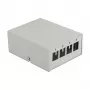 Keystone patch panel DeLOCK 43407 4 porty sivý