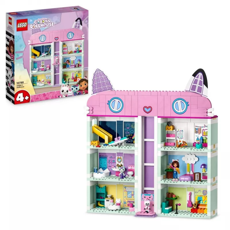 Stavebnica LEGO Gabby's Dollhouse Set 10788 — 498 dielov, 3 minifigúrky, pre deti od 4 rokov
