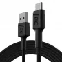 USB kábel Green Cell KABGC19 USB 2.0 2m USB A USB C čierny