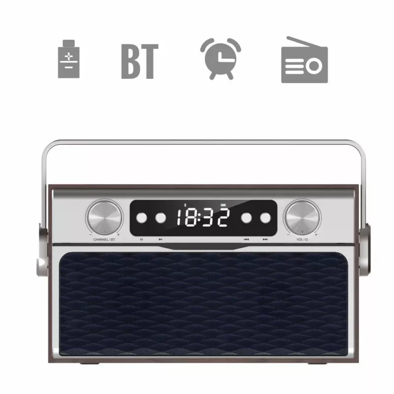 Prenosné rádio MANTA RDI917PRO s Bluetooth a USB prehrávaním