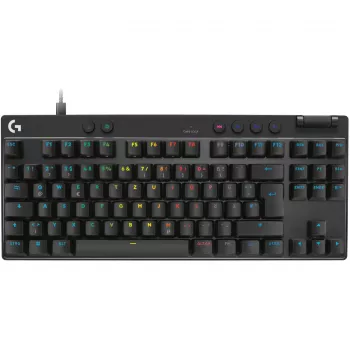 Logitech G PRO X RAPID - klávesnica - TKL - podsvietenie - USB - QWERTZ - nemčina - spínače klávesov: lineárne - čierna (920-013228)
