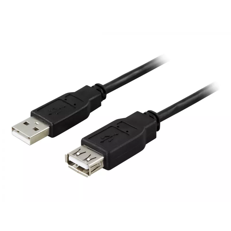 USB predlžovací kábel GOOBAY 93600 — USB A na USB A, USB 2.0, 3 m, čierny