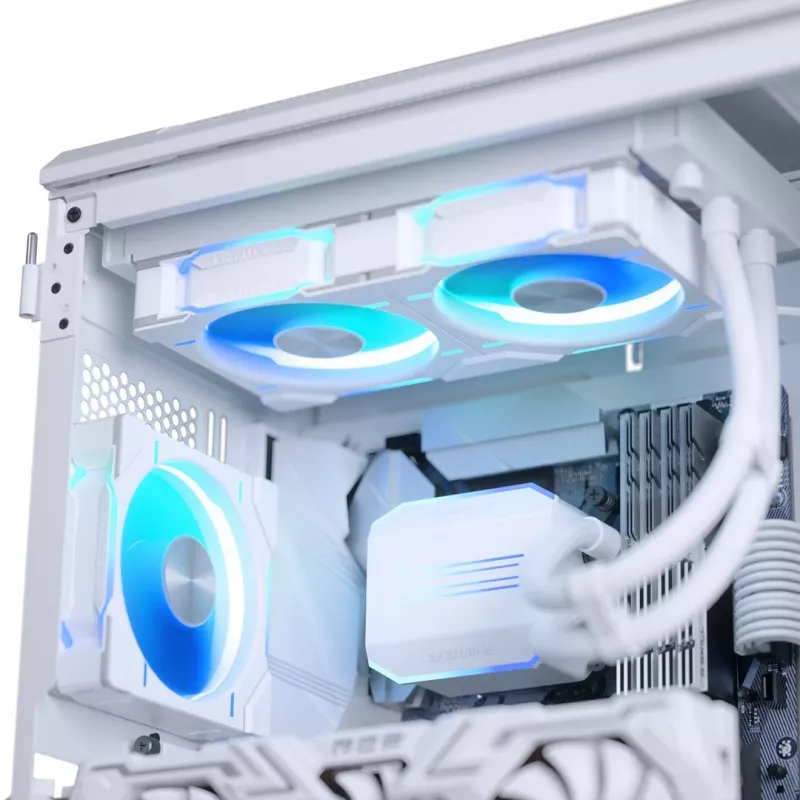 Phanteks Glacier One 240D30 DRGB procesorový all-in-one kvapalinový chladič 12 cm biely 1 kus