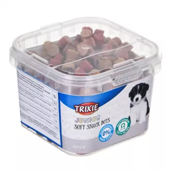 Tréningové pochúťky pre psov Trixie Junior Dots 140 g – mäkké lososové maškrty pre šteniatka