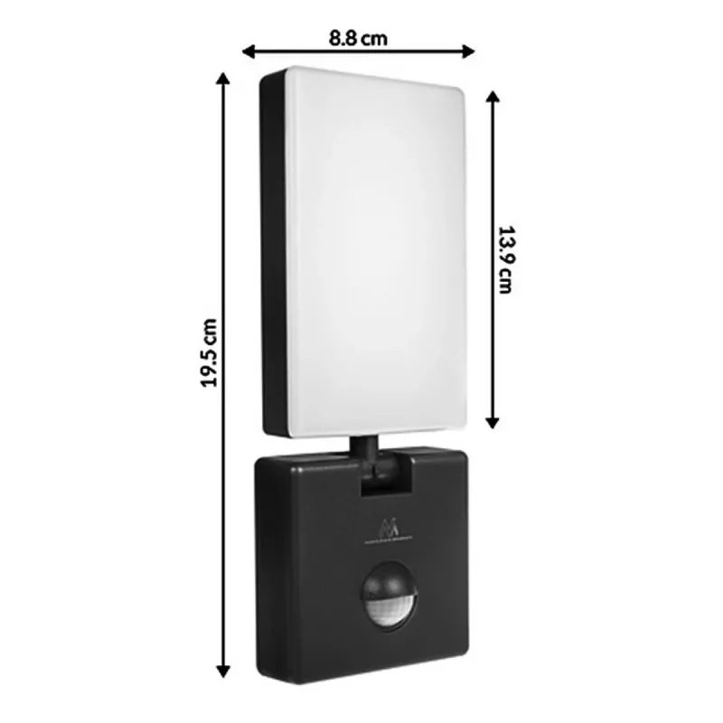 LED reflektor MACLEAN MCE516 10W s PIR senzorom pohybu, 800 lm