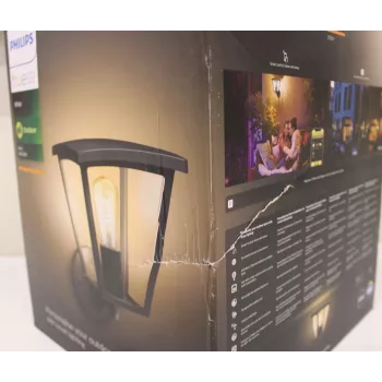 Vonkajšie nástenné svietidlo Philips Inara | E27 LED 7W 550lm teplá biela IP44 CRI80