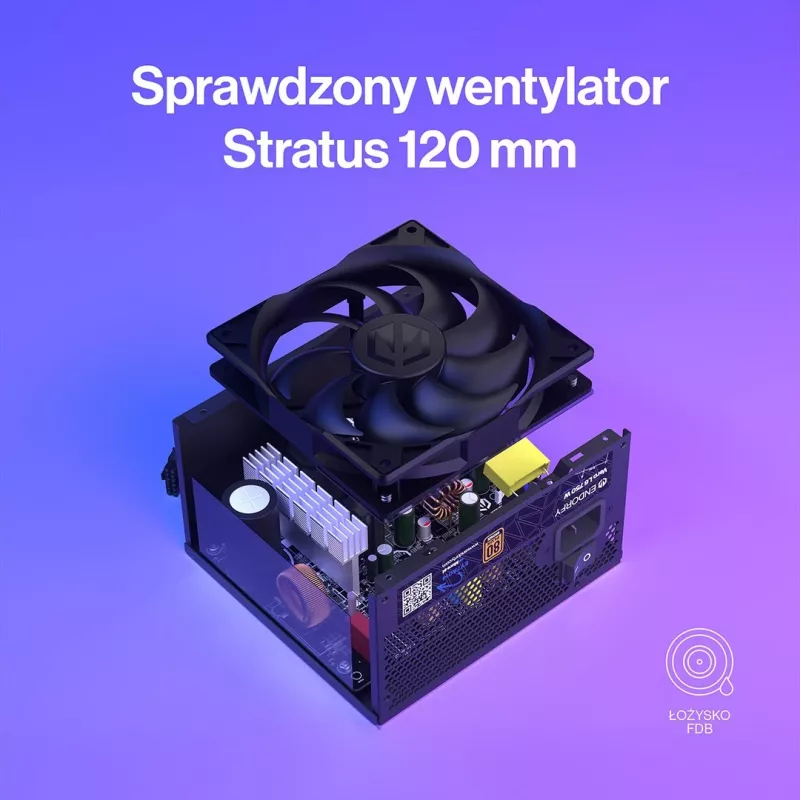 Napájací zdroj ENDORFY Vero L6 750 W, 24-pinový ATX, 80 PLUS Bronze, 120 mm ventilátor, čierny