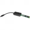 Inter-Tech K-1696-P2 adaptér USB-C na M.2 SSD, USB 3.2 Gen 2 (10 Gbit/s), PCIe NVMe a SATA, čierny