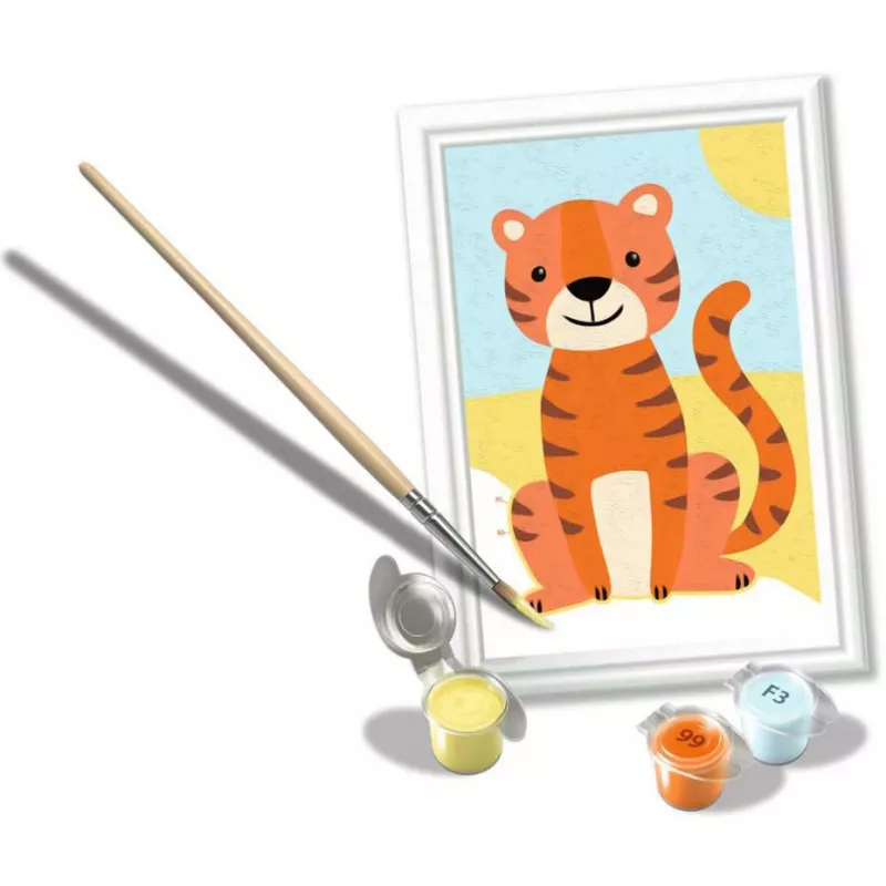 CreArt – malý tiger, maľovanie