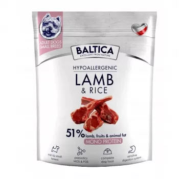 BALTICA Nutraceutic Hypoallergenic S jahňacina s ryžou – suché krmivo pre psy – 1 kg