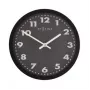 NeXtime hodiny 2906ma Mercure, Ø 25 cm, nástenné, čierna