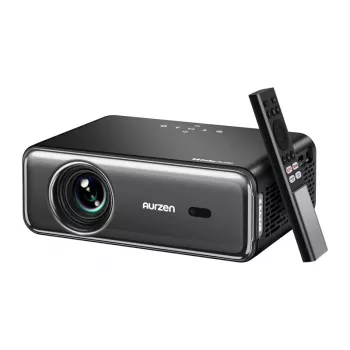Projektor Aurzen Eazze D1 Pro — kompaktný domáci/kancelársky LED projektor, model AU-PJ-AD001P-EUDG0