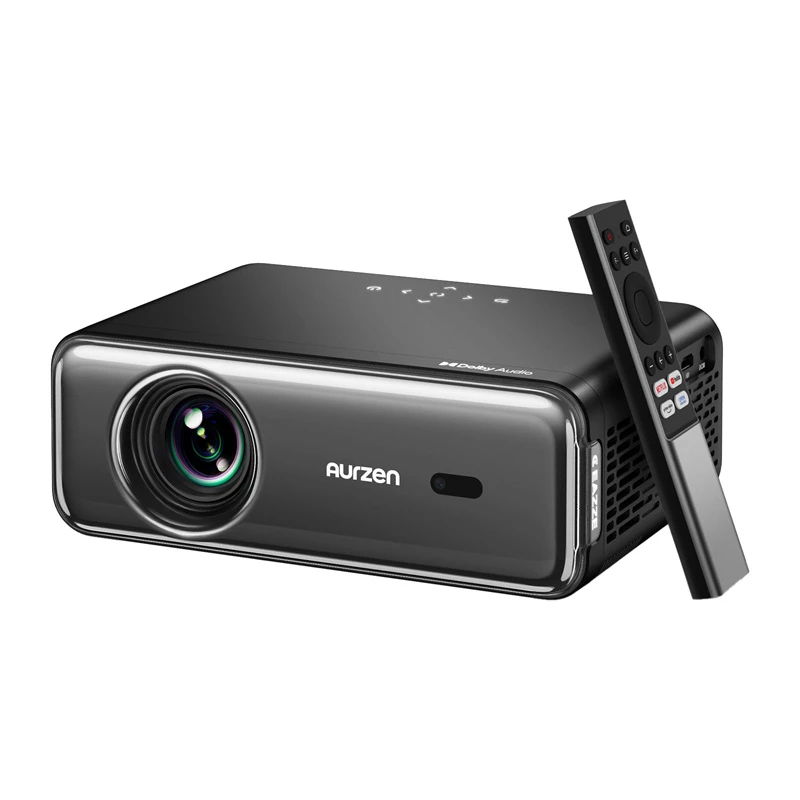 Projektor Aurzen Eazze D1 Pro — kompaktný domáci/kancelársky LED projektor, model AU-PJ-AD001P-EUDG0