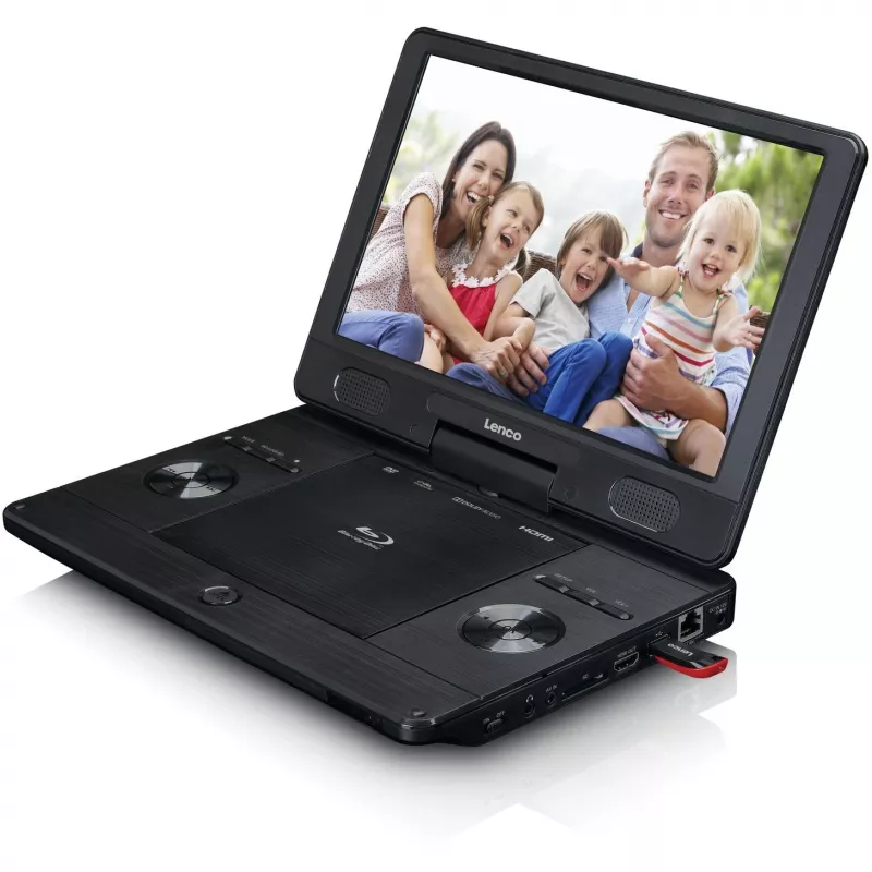 Lenco BRP-1150BK - Blu-ray prehrávač - Prenosný - Displej: 29,5 cm (11,5 palca) - Čierna