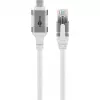 Sieťový kábel Goobay 74180 USB C RJ-45 Cat6 10 m biely