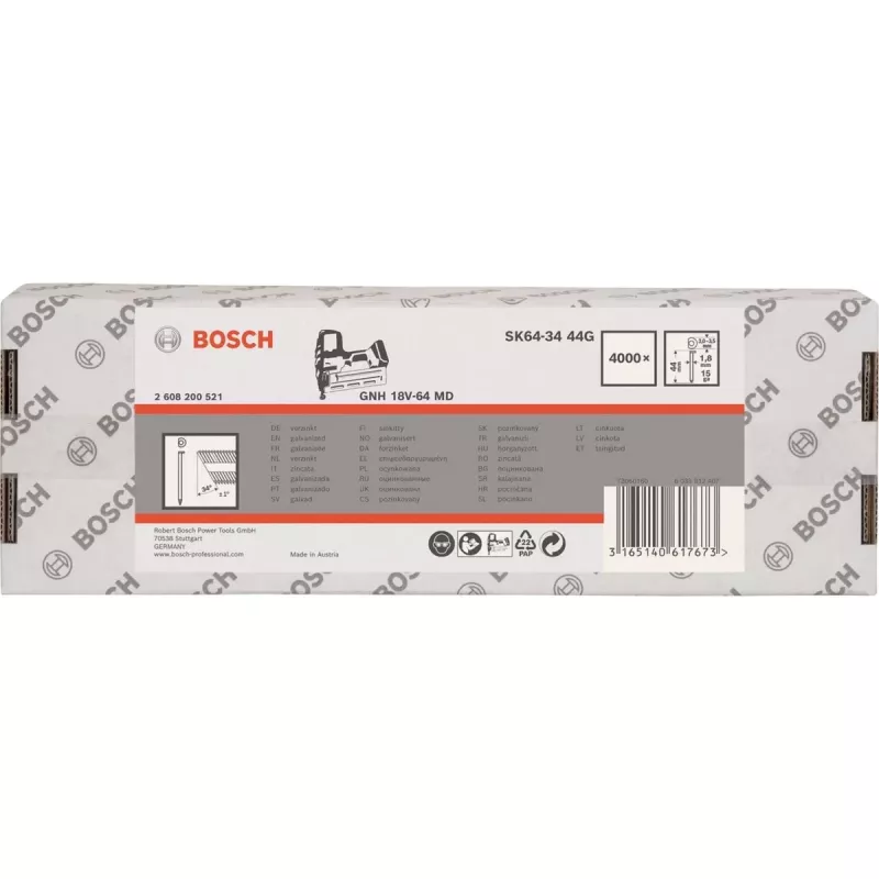 Bosch 34° 1,8/15g dokončovacie klince