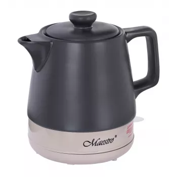 Elektrická kanvica Maestro MR-071-čierna 1 L keramika, 1200 W, skryté vyhrievacie teleso, 360° základňa