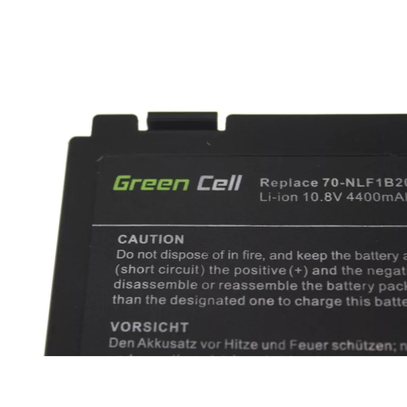 Batéria Green Cell AS01 pre ASUS K40 K50 K60 K70 X70, Li-Ion 10,8 V 4400 mAh, 6 článkov, čierna