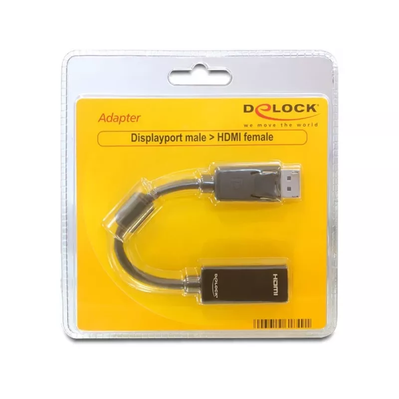 Videokáblový adaptér DELOCK 61849 0,125 m DisplayPort na HDMI