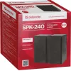 DEFENDER SPK-240 káblové stolové reproduktory, 2.0, 6 W RMS, USB napájanie, 3,5 mm, čierne