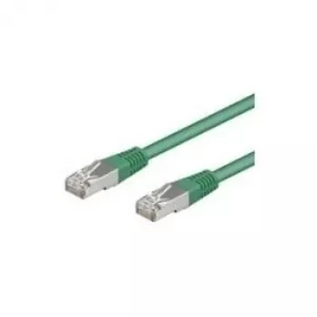 Wentronic Goobay CAT 5e patch kábel, F/UTP, zelený, 15 m - CCA medená zmes (50870)