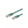 Wentronic Goobay CAT 5e patch kábel, F/UTP, zelený, 15 m - CCA medená zmes (50870)