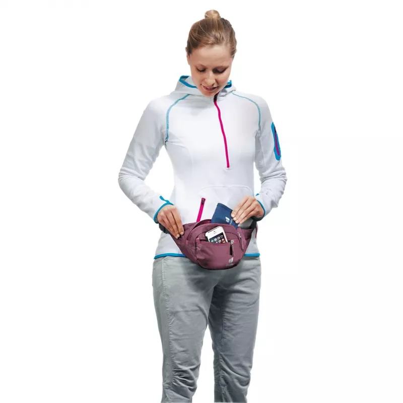 Ľadvinka DEUTER Belt I — polyamid Ripstop, 1,5 L, 230×70 mm, červená