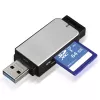 Hama 123900 čítačka kariet USB 3.0 SD/microSD, hliník, čierna/strieborná