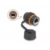 Sieťový kábel DeLOCK 88145 RJ45 na RJ45 Cat.6A čierny