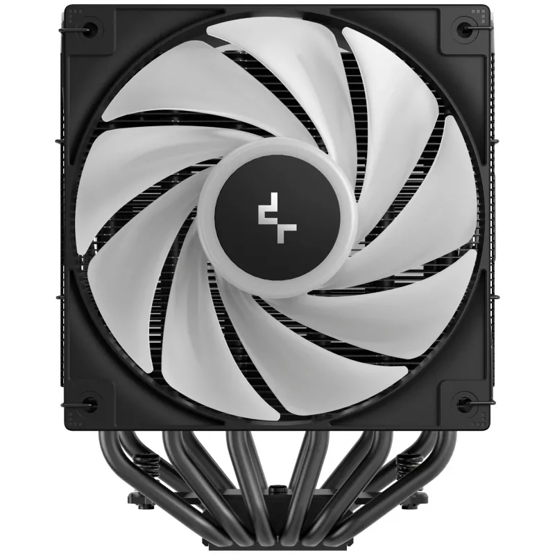 Vzduchový chladič DeepCool AG620 BK ARGB V2 — 120 mm dvoj ventilátor, 6 heatpipes, podpora LGA 1700/AM4/AM5, čierny