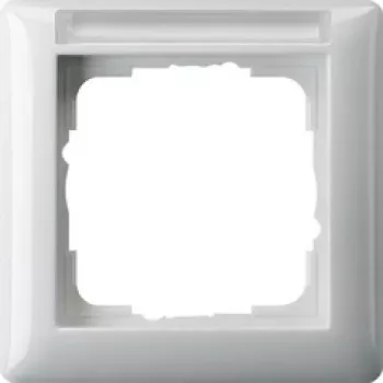 Gira Standard 55 109103 1-násobný rámik s popisovým poľom, čisto biely