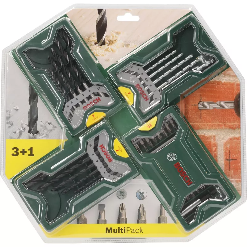 Bosch Mini X-Line Multipack 3+1 sada vrtákov a hrotov, 46 ks