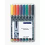 Permanentný marker Staedtler 318 WP8 čierna modrá hnedá zelená oranžová červená fialová žltá 8 ks