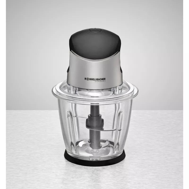 Elektrický drvič Rommelsbacher MZ 500 — 1,5 L, 500 W, nerezová oceľ čierna