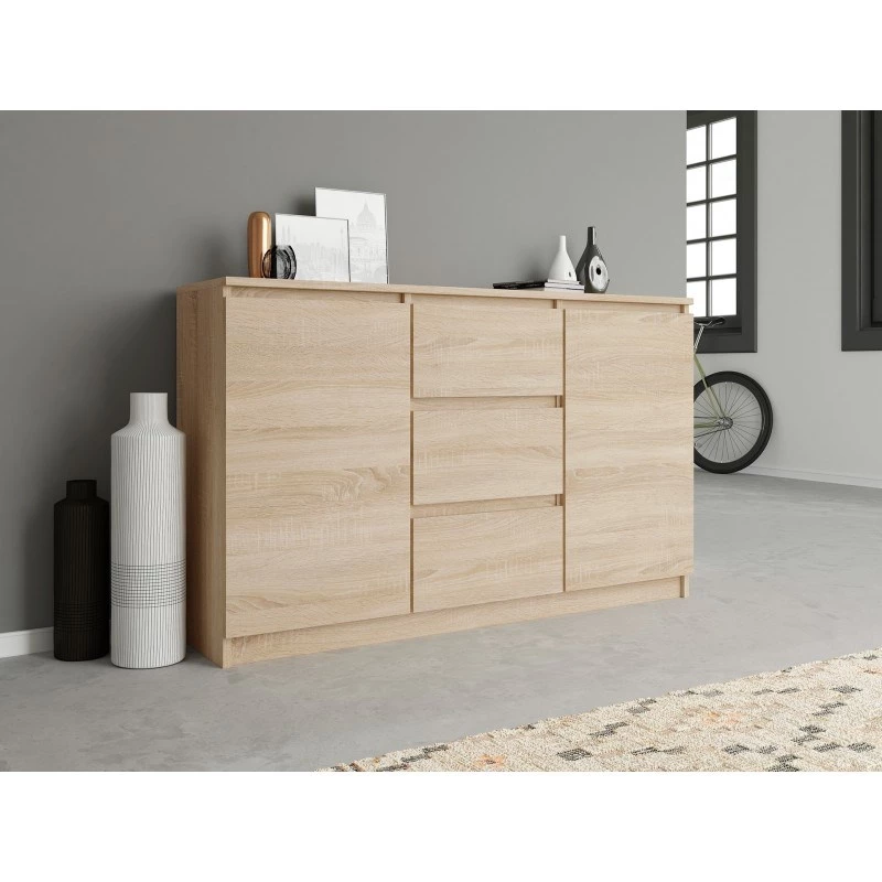 Topeshop komoda 2D3S DĄB SONOMA