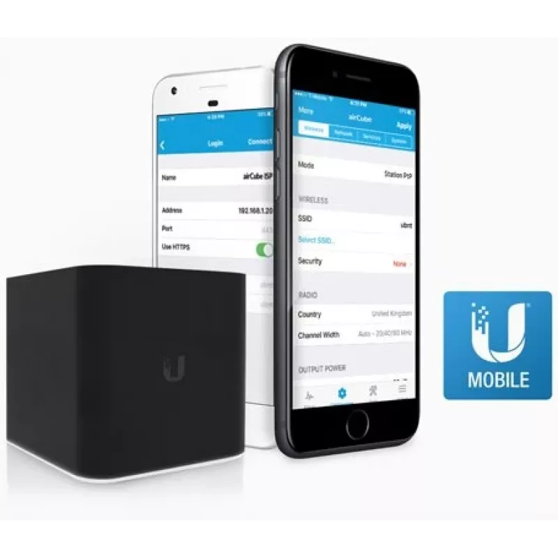 Ubiquiti ACB-ISP WiFi router, airCube, 2,4 GHz, MIMO, 4x RJ45 100Mb/s