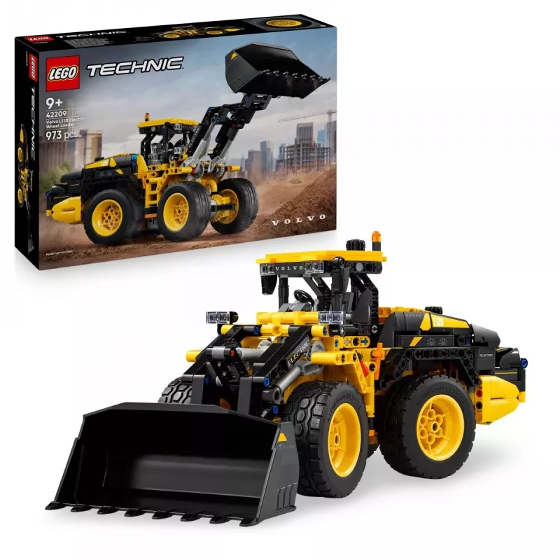 LEGO Technic Volvo L120 elektrický nakladač model 42209, 973 dielov, pre deti od 9 rokov, 140×110×350 mm