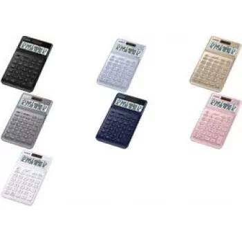Casio JW-200SC - stolná kalkulačka - 12-miestna - solárny panel, batéria - čierna (JW-200SC-BK)