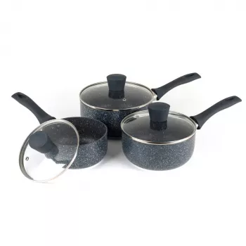 Sada hrncov Russell Hobbs Nightfall Stone 3-dielna 16/18/20 cm nepriľnavá