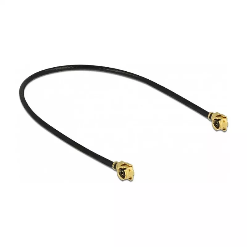 Delock 89607 anténny kábel, MHF na MHF, 10 cm, čierny