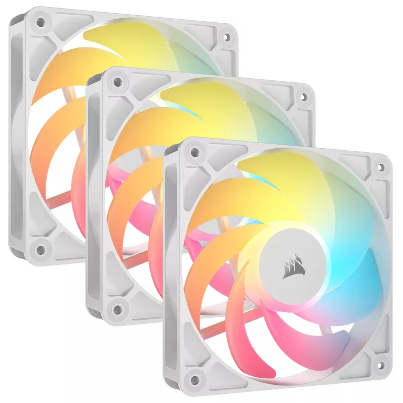 Ventilátor CORSAIR RS120-R 120mm biely ARGB 25mm hrúbka