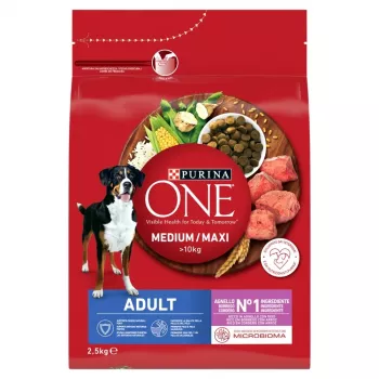 PURINA ONE MED/MAX Adult pes jahňacina & ryža 2,5kg