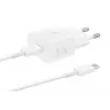 AC USB rýchlonabíjačka Samsung EP-T2510 25W biela, USB‑C, PPS, Super Fast Charging