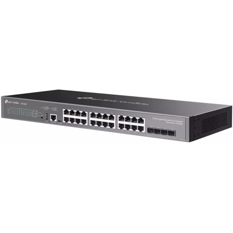 TP-Link Omada SG5428X sieťový switch managed L3 Gigabit Ethernet (10/100/1000) čierny