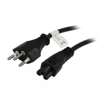 Synergy21 napájací kábel 230V Švajčiarsko (konektor samec) J12/kábel k chladiacemu zariadeniu C5 (konektor samica, Michymouse), 1,8m, čierny,